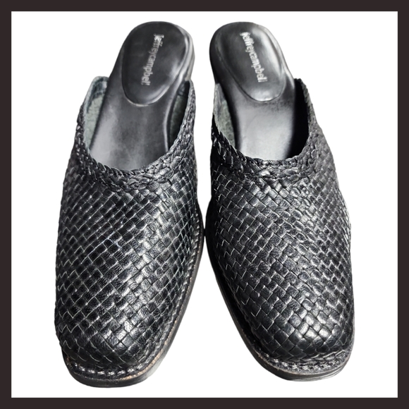 Jeffrey Campbell | Avanti Weave Leather Slip-on Mules (8/39) - Picture 9 of 13